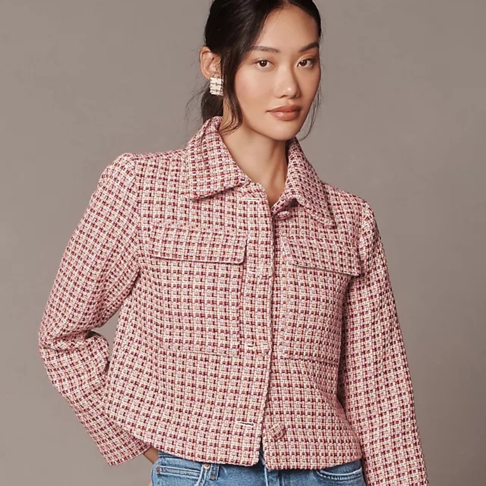 Maeve Tweed Cropped Jacket